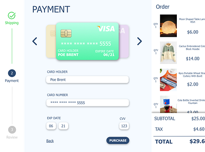 Credit Card Check Out branding design illustration ui uichallenge uidesign ux web website