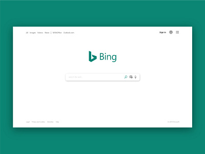 Bing Search Minimalist Redesign