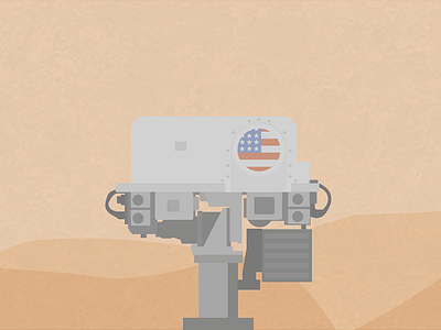 EJIA Curiosity Rover curiosity illustration moon rover vector