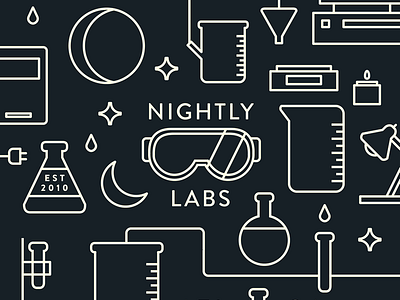 Nightly Labs System illustration line