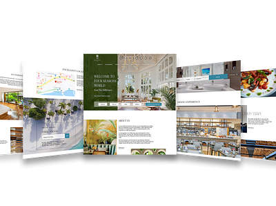 Four Seasons Hotel Landing Page Redesign adobe photoshop art design figma minimal typography ui ux web website