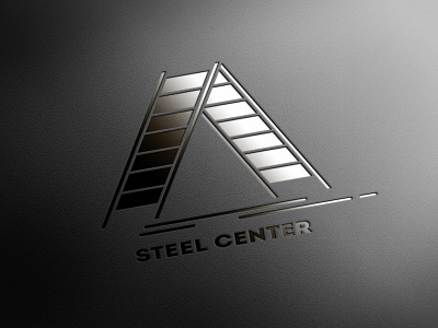 Logo Steel Center adobeillustator branding design icon logo vector