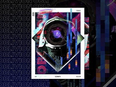 Oblivion abstract adobe photoshop fanart flotantte gradients movie poster oblivion pop art pop surrealism poster vaporwave