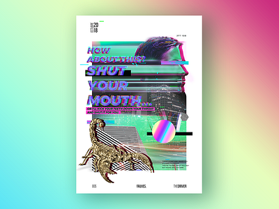 How about this? abstract abstract art abstract colors adobe photoshop colorful fanart glitch glitch effect glitchart gradients iridescent movie poster poster typography vaporwave