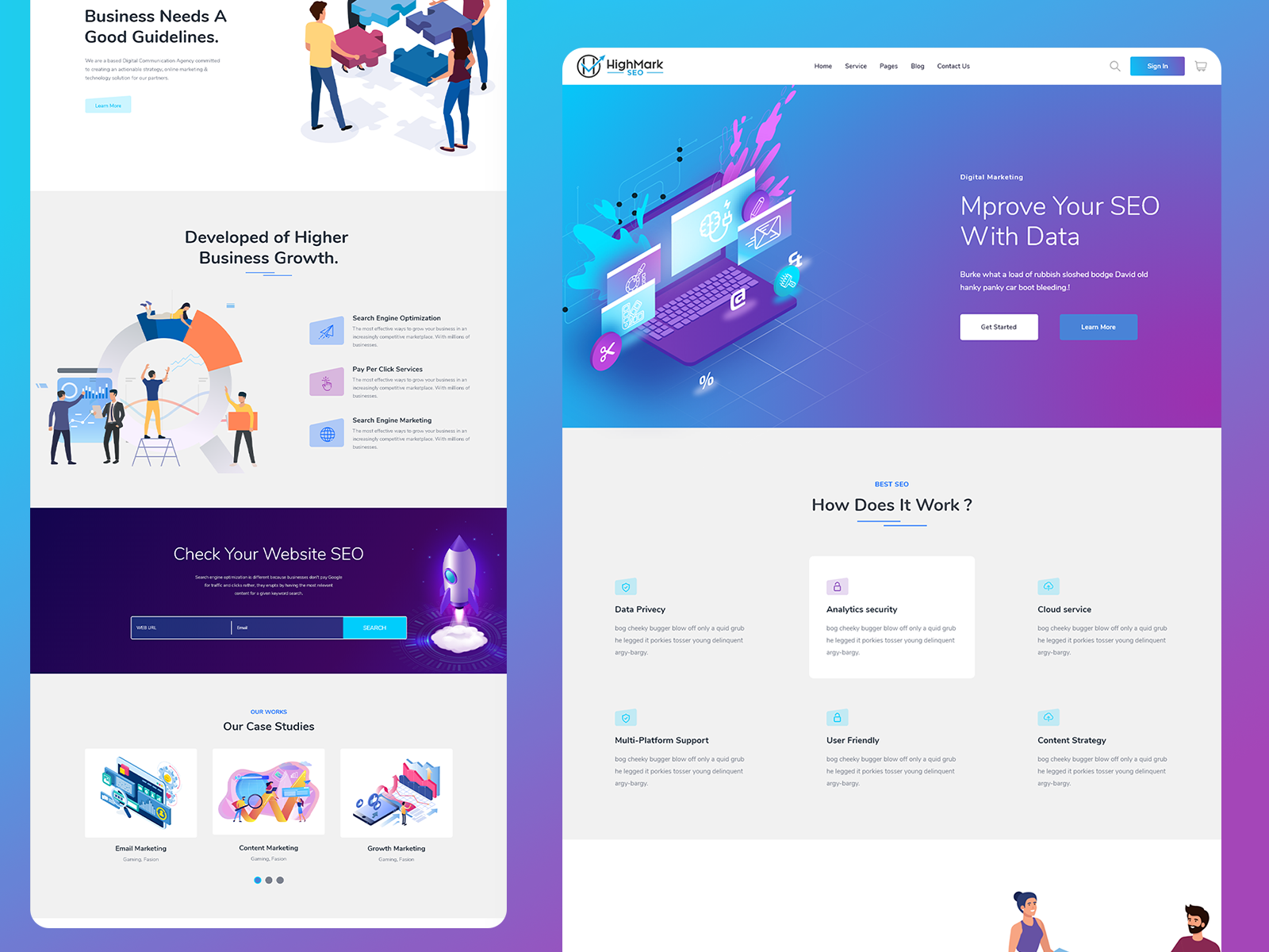 Digital Marketing Website By Tamim Hasan On Dribbble