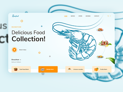 Exploration for a food website.