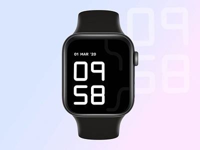 Watch face for iWatch aftereffects animation gif interaction iwatch micro interaction microinteraction time ui watchface