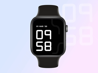 Watch face for iWatch aftereffects animation gif interaction iwatch micro interaction microinteraction time ui watchface