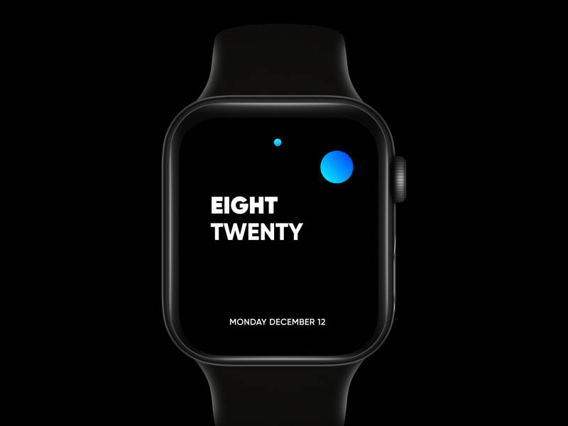 Apple Watch Interaction. 2d ae after effects aftereffects animation apple clean clock gif iclock interaction iwatch micro interaction microinteraction time watch watchface