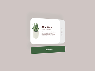 Botanical - Card Interaction ae aftereffects animation ar botanical gif interaction micro interaction microinteraction plant vr