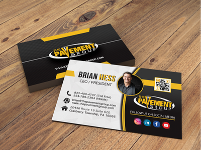 Business Card Design - Pavement Group