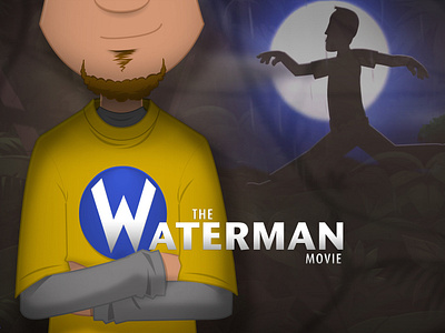 The Waterman Movie adobe after effects animation 2d movie movie poster