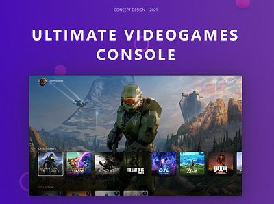 Ultimate Videogames Console design ui ux videogame