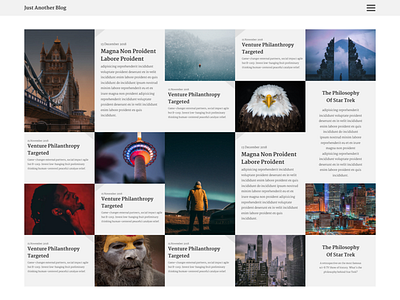 Just Another Blog blog design minimal portfolio ui ux