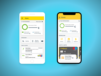 CheBanca! Redesign homepage app bank bank card banking design homepage homepage design mobile ui user experience ux