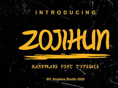 Zojihun Brush Font