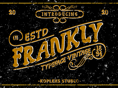 Frankly cute display fonts funny handlettering handwritten playfull retro typeface vintage