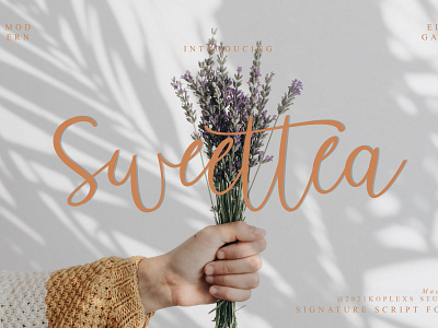 Sweettea Signature Script Font