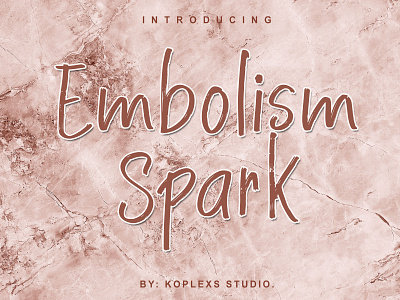 Embolism Spark - Natural Handwritten Brush display embolism spark fonts funny handmade handwritten koplexsstudio playfull typeface