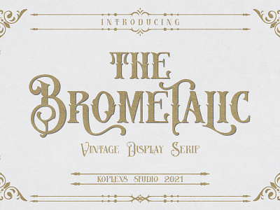 Brometalic - Vintage Display Typeface trendy