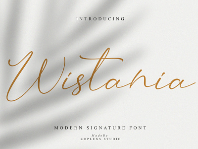 Wistania Modern Calligraphy