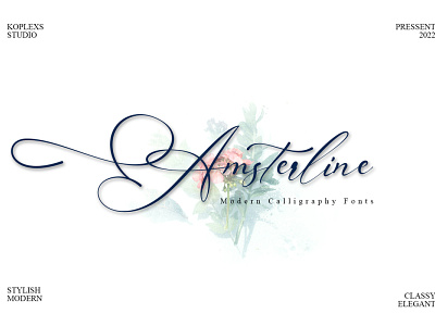 Amsterline - Modern Calligraphy Font fancy fonts google font