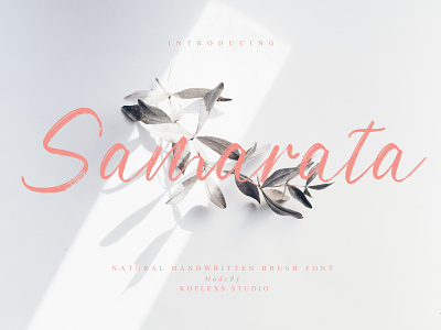 Samarata - Natural Handwritten Brush Font wedding invitation font