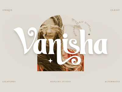 Vanisha - Modern Serif Display Font cricut fonts cute fonts display font fonts logo luxury modern font playfull serif typeface y2k fonts