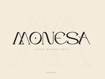 Monesa - Luxury Modern Serif Font alternate font