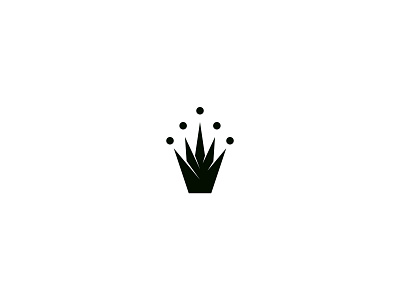 Pineapple Crown Logo branding design graphic design illustration logo vector