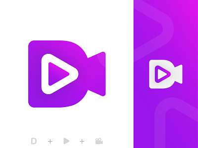 A logo concept for Dalfak Video sharing platform. branding d letter d logo free logo video video sharing