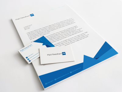 Branding & Stationery - Matt Needham PR brand branding design logo stationery