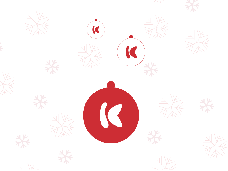 Happy Holidays! corporate krimson red happy holidays holiday christmas bauble festive