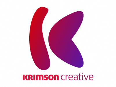 Krimson Creative brand identity logo logo design purple red