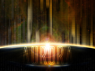 Aurora art photoshop poster