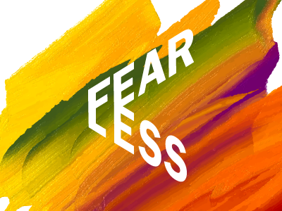 Fearless Logotype design graphic conference tedx ted branding brand fearless