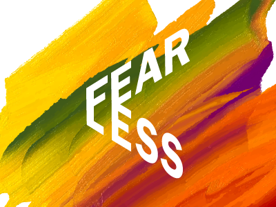 Fearless Logotype brand branding conference design fearless graphic ted tedx