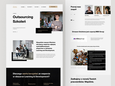 Outsourcing Website blackwhite business clean company elegant helvetica landing outsourcing slider typography uiux web web design website