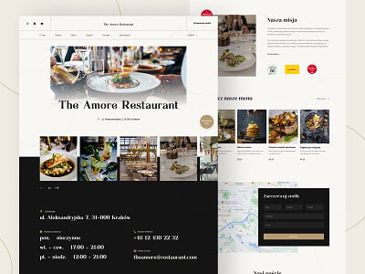 Restaurant Website Design dinner elegant fancy food food hero image landing page restaurant restaurant website slider uilanding website website design