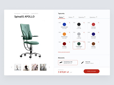 Product configurator in e-commerce chair choose clean configurate configurator design e commerce ecommerce landing landing page product configuration product configurator shop tabs ui web website