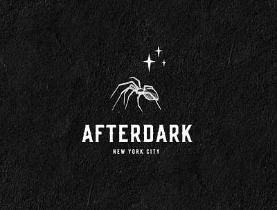 Afterdark NYC branding design illustration logo logo design spider spider logo
