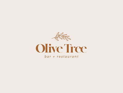 Olive Tree bar logo branding design logo logo design restaurant branding restaurant logo