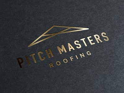 Pitchmasters Roofing branding construction design logo roofing