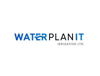 Water Plan It Irrigation branding logo design logodesign modern logo water logo