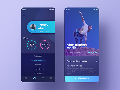 Fitness & Daily Progress animal animals app branding course covid design fit fitbit fitness fitness app fitness logo ios learn test typography web