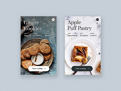 recipe app animation app branding design icon illustration typography ux web website