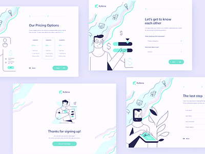 illustrated web kits agency animation app bank branding dashboard design flat illustration pricing product typography ui ui design ux wallet web website wip work