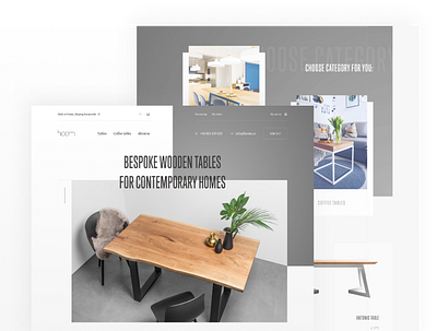 Boom Furniture Landing agency app apparel apple architecture asia branding design flat furniture furniture app furniture store furniture website typography ui ux web website white wooden