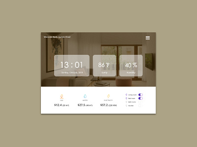 Daily UI 021_Home Monitoring Dashboard design ui ux web website