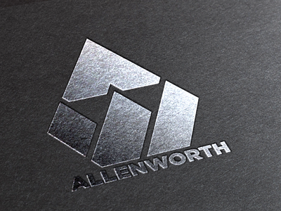 Allenworth Logo art branding clean design flat icon identity illustration lettering logo minimal type typography vector